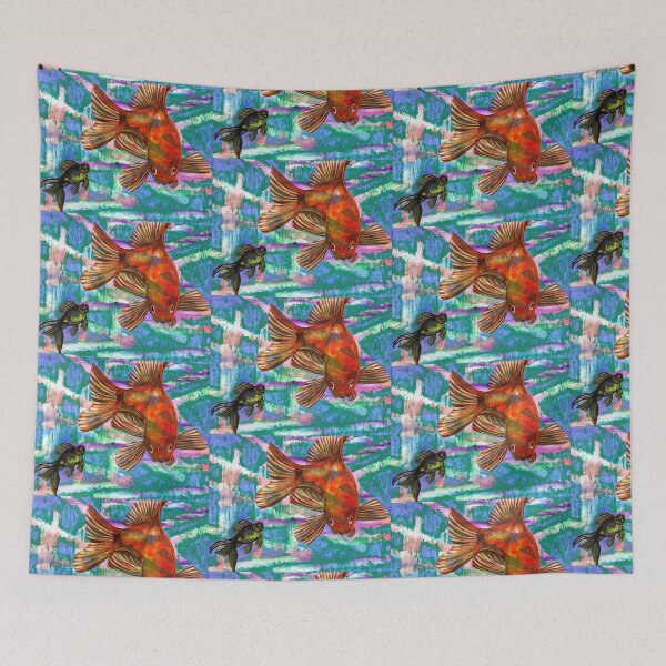 Item preview, Goldfish - Mixed media original art designed and sold by Jamie  Taylor.
