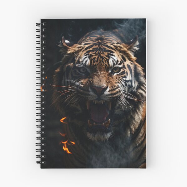 Item preview, Horror hyper realistic Tiger portrait  designed and sold by mikaws.