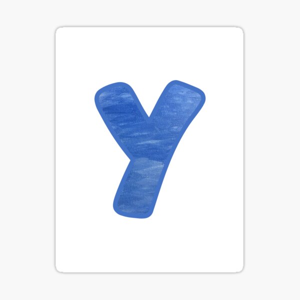 Item preview, Letter Y Painted Sky Blue Capital designed and sold by BlankCanvasLetters.