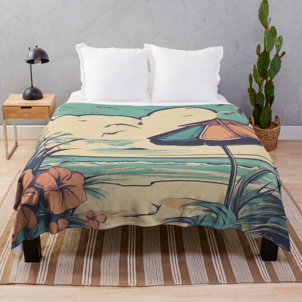 Item preview, a couple of umbrellas sitting on top of a sandy beach designed and sold by Enga6.