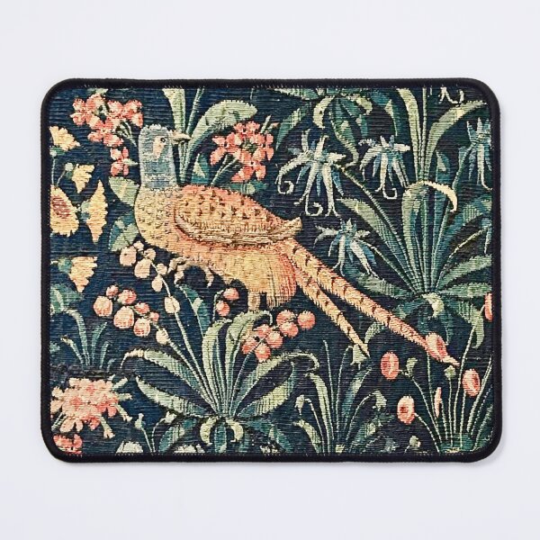 Item preview, Antique Mille Fleurs Tapestry with Birds designed and sold by ricoflinn.
