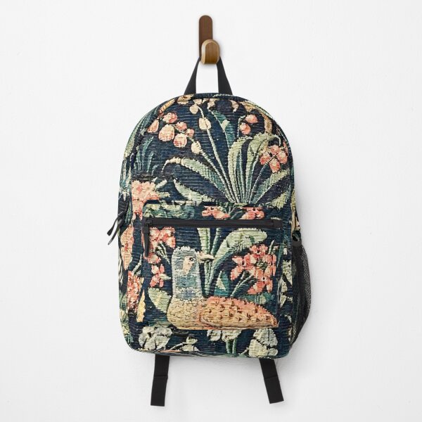 Item preview, Antique Mille Fleurs Tapestry with Birds designed and sold by ricoflinn.