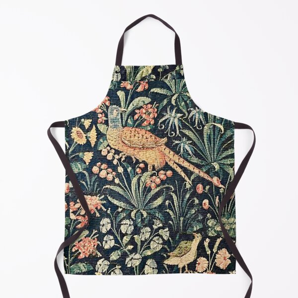 Item preview, Antique Mille Fleurs Tapestry with Birds designed and sold by ricoflinn.