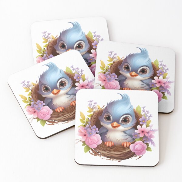 Item preview, Little Blue Flower Bird designed and sold by Beescart.