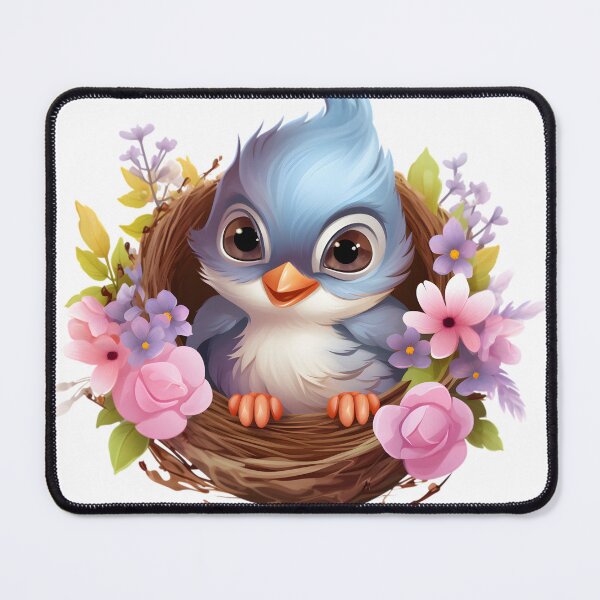 Item preview, Little Blue Flower Bird designed and sold by Beescart.