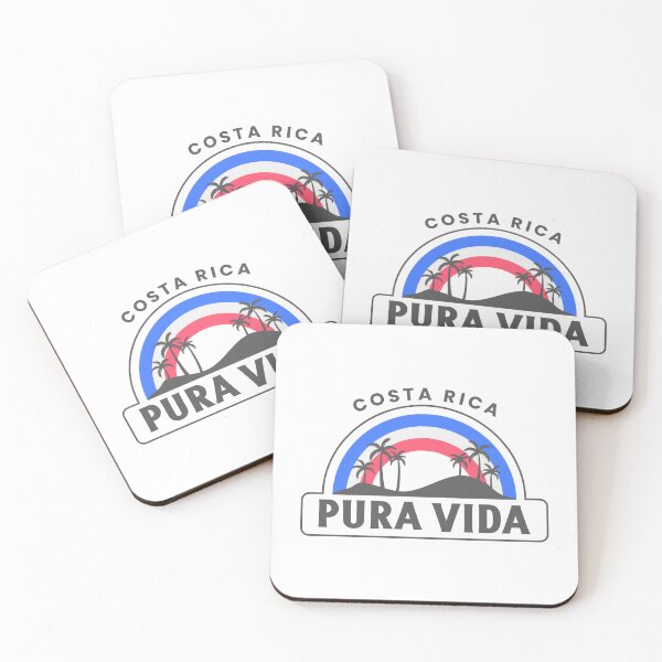 Item preview, Pura Vida Costa Rica Flag Tropical Rainbow designed and sold by PlayaPlayas.