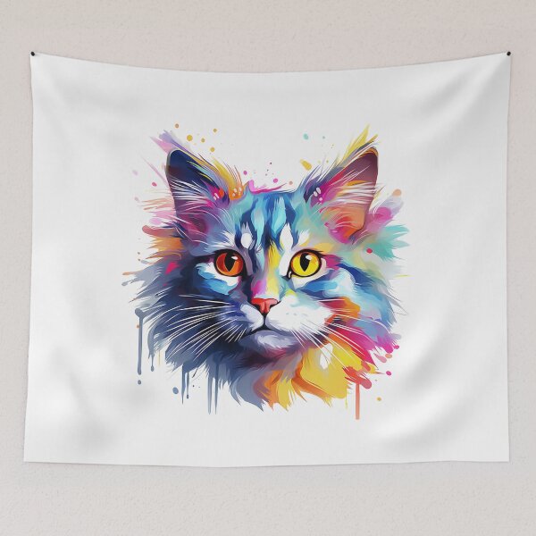 Item preview, Colorful Cat designed and sold by Ebuch007.