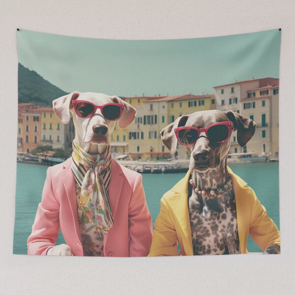 Item preview, Pretentious Pets on Holiday  designed and sold by Klickpicks.