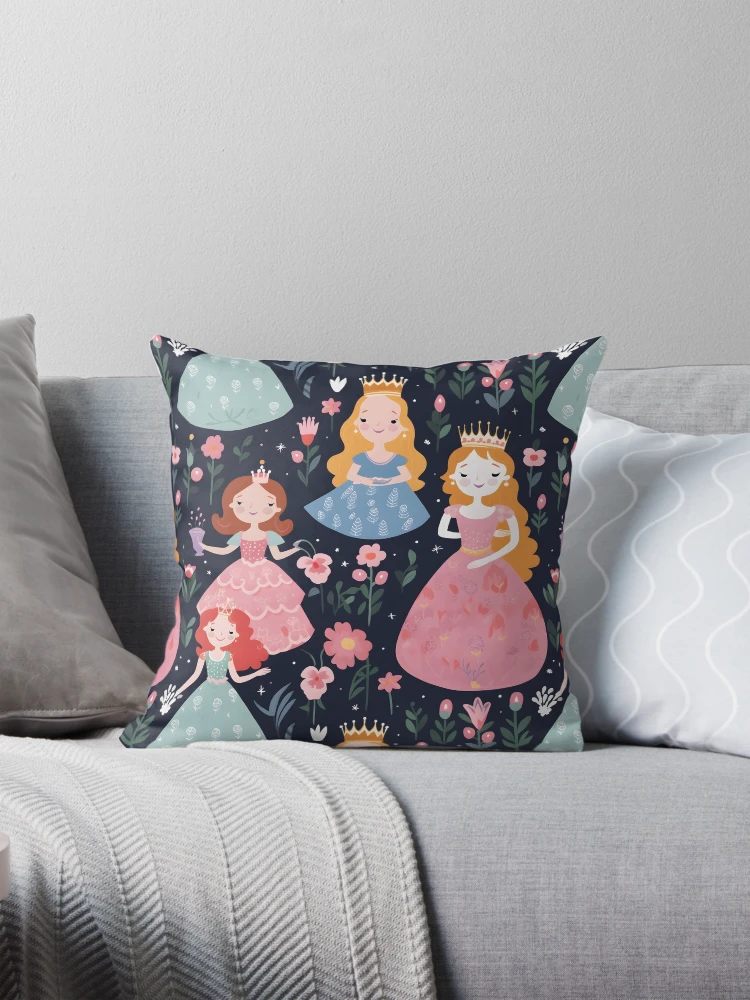 Thumbnail 1 of 4, Pillow, Princesses Pattern 14 designed and sold by DigitalPatternx.