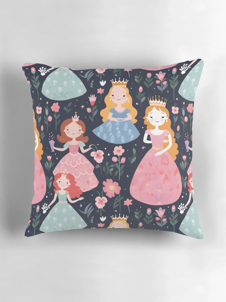 Thumbnail 3 of 4, Pillow, Princesses Pattern 14 designed and sold by DigitalPatternx.