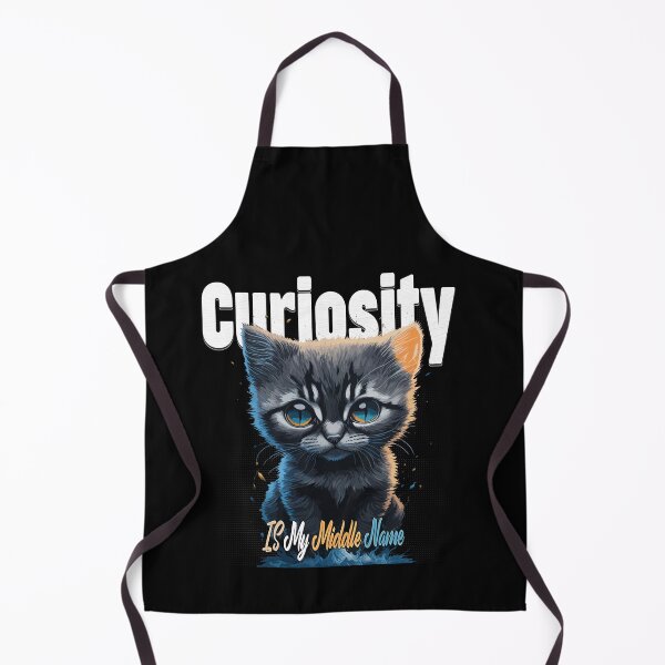Item preview, Playful cat illustration with Curiosity is My Middle Name! designed and sold by momoworlddesign.