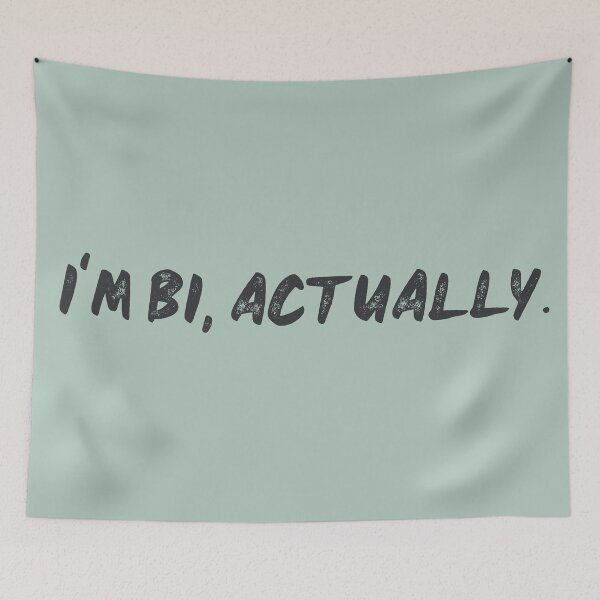 Item preview, I'm Bi Actually | Heart Stopper Inspired | Home Decor Accessories | HECKINFAROUT  designed and sold by Two Otters Co.