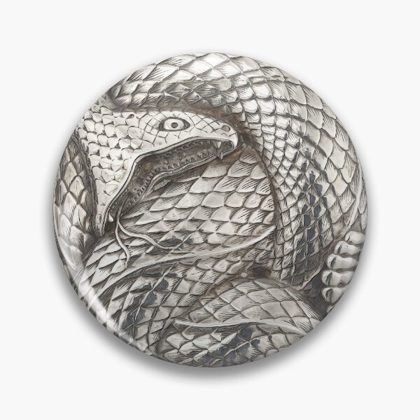 Item preview, Metal Rattlesnake Coiled to Attack - original designed and sold by DreamingBeetle.
