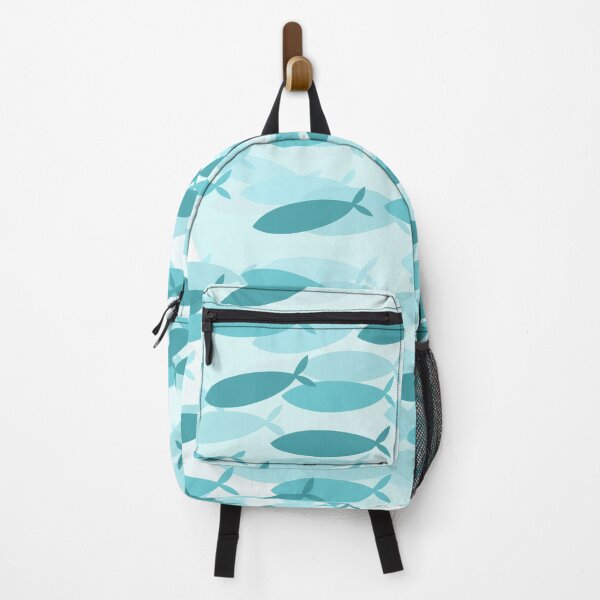 Item preview, Fish school blue pattern designed and sold by STR-2014.