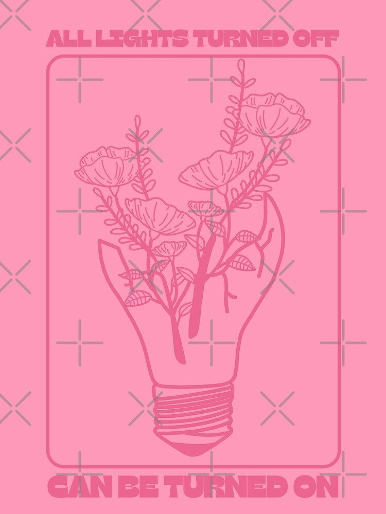 Thumbnail 3 of 3, Photographic Print, All Lights Turned Off - Flower Lightbulb Pink designed and sold by jessicaleah15.