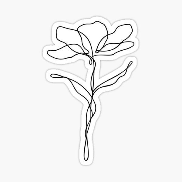 Item preview, Wildflower Botanical Line Art | Elegant Floral Leaf Design designed and sold by RachelFCreative.