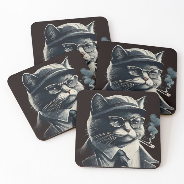 Item preview, Smoking cat designed and sold by Seven7Dwarfs.