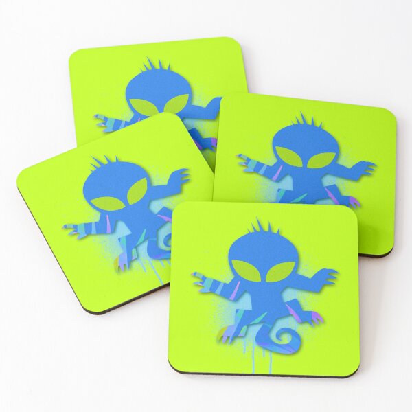 Item preview, chupacabras color splash edition (blue) designed and sold by Simone Morana Cyla.