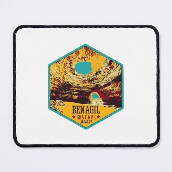 Item preview, Inside Benagil Sea Cave Illustration | Captivating Algarve Artwork designed and sold by Lemomo-artworks.