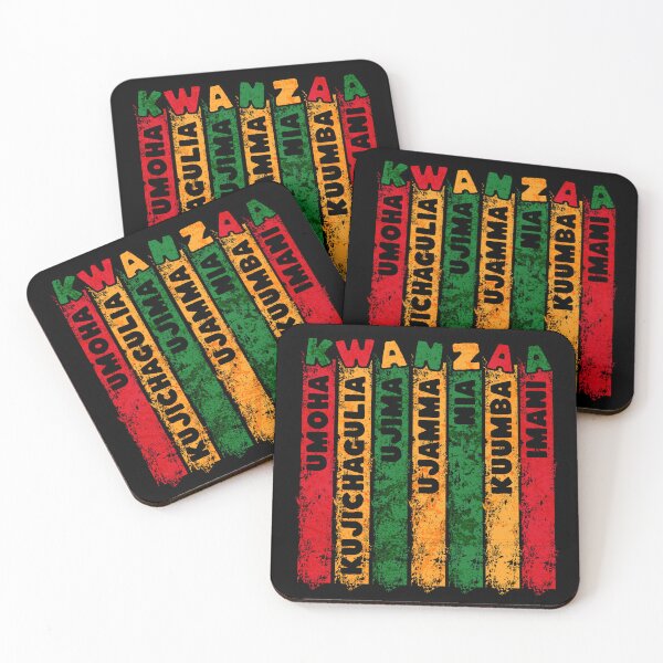 Item preview, Retro Grunge Kwanzaa Principles designed and sold by HolidayBug.