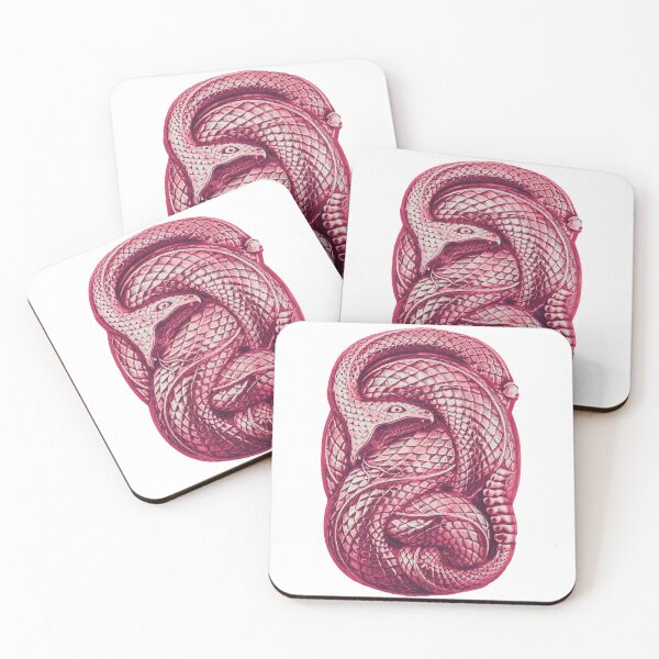Item preview, Metal Rattlesnake Coiled to Attack - Strawberry designed and sold by DreamingBeetle.