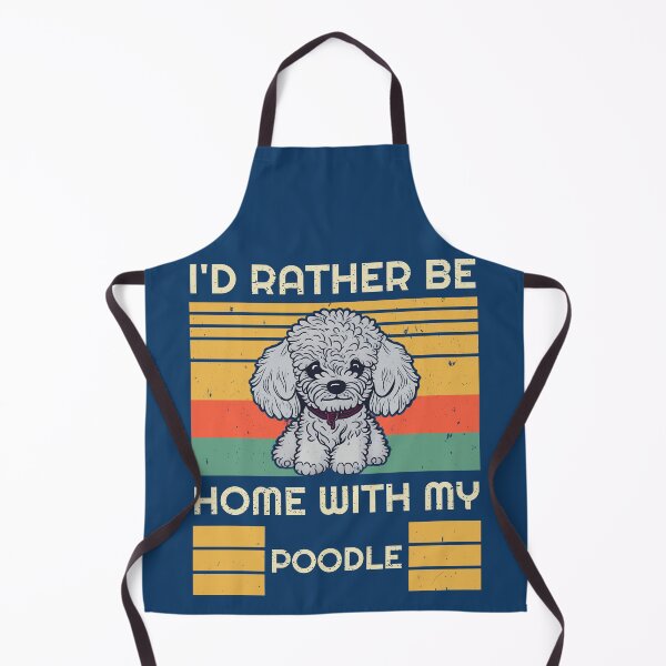 Item preview, Vintage Design - I'd Rather Be - Poodle Dog Puppy designed and sold by brindled.