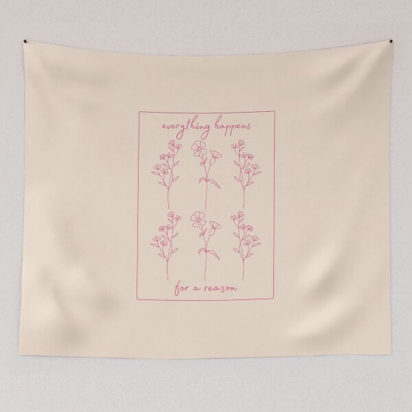 Item preview, Everything Happens for a Reason Pink Floral  designed and sold by jessicaleah15.