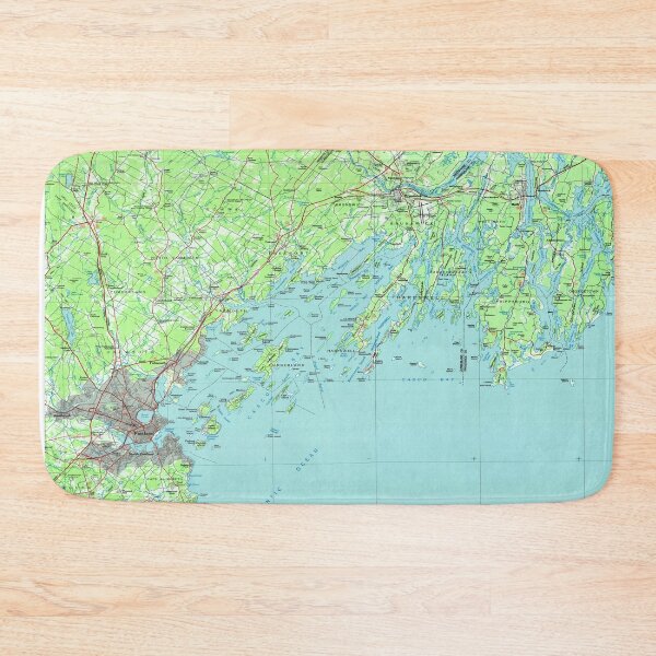 Item preview, Casco Bay Maine Map (1985) designed and sold by BravuraMedia.