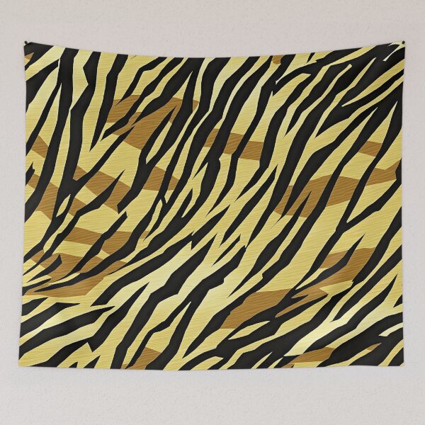 Item preview, Tiger Yellow Sand and Black Print 02 designed and sold by Artekinium.
