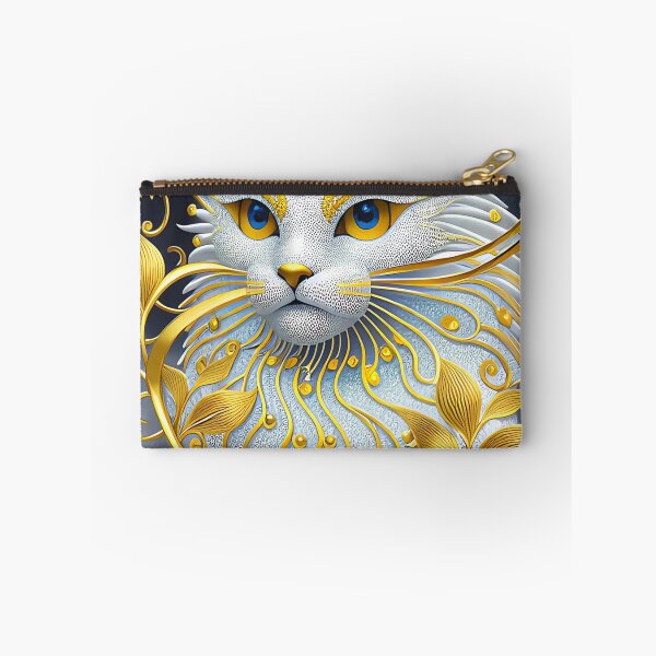 Item preview, White Glitzy Cat  designed and sold by purplesensation.