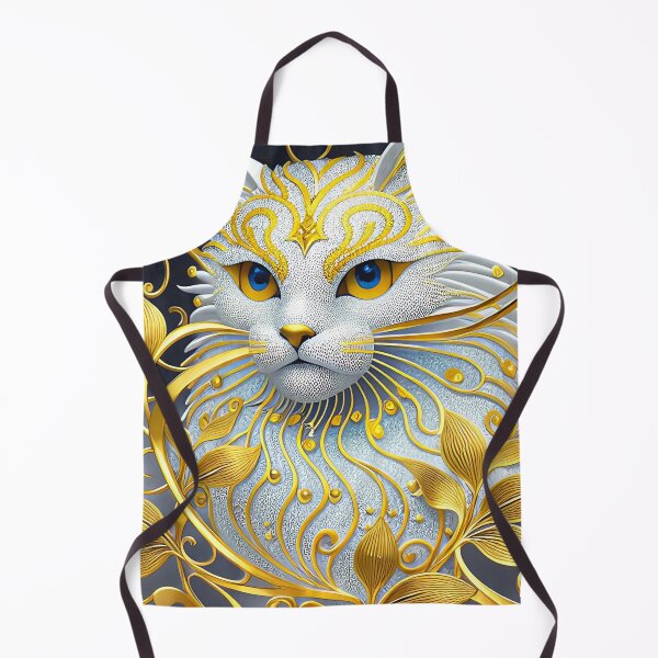 Item preview, White Glitzy Cat  designed and sold by purplesensation.