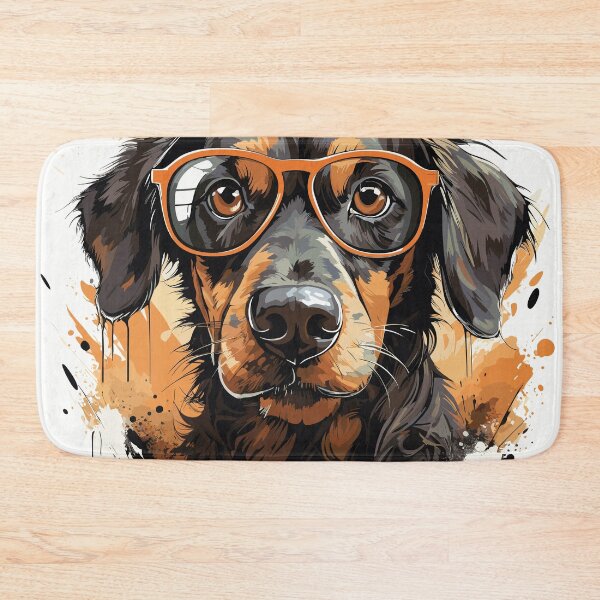 Item preview, pintura de Perro con lentes designed and sold by CarlosManrique2.