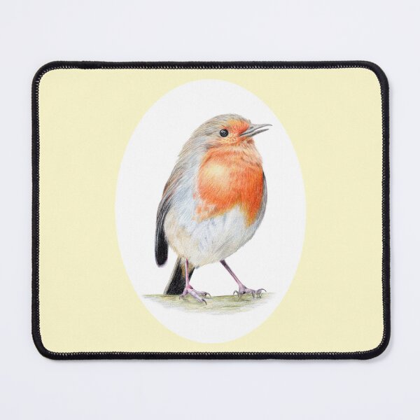 Item preview, Red Robin Pencil Drawing (yellow) designed and sold by SandraWarmerdam.
