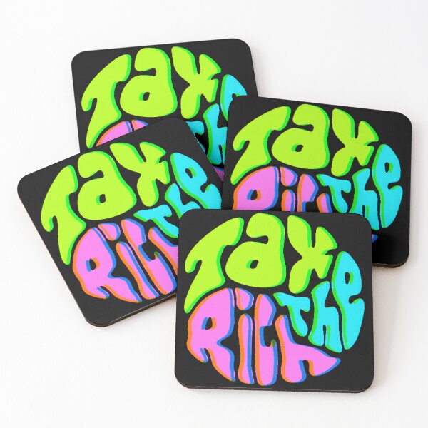 Item preview, Tax The Rich Groovy Word Art designed and sold by Unhinged Heather.