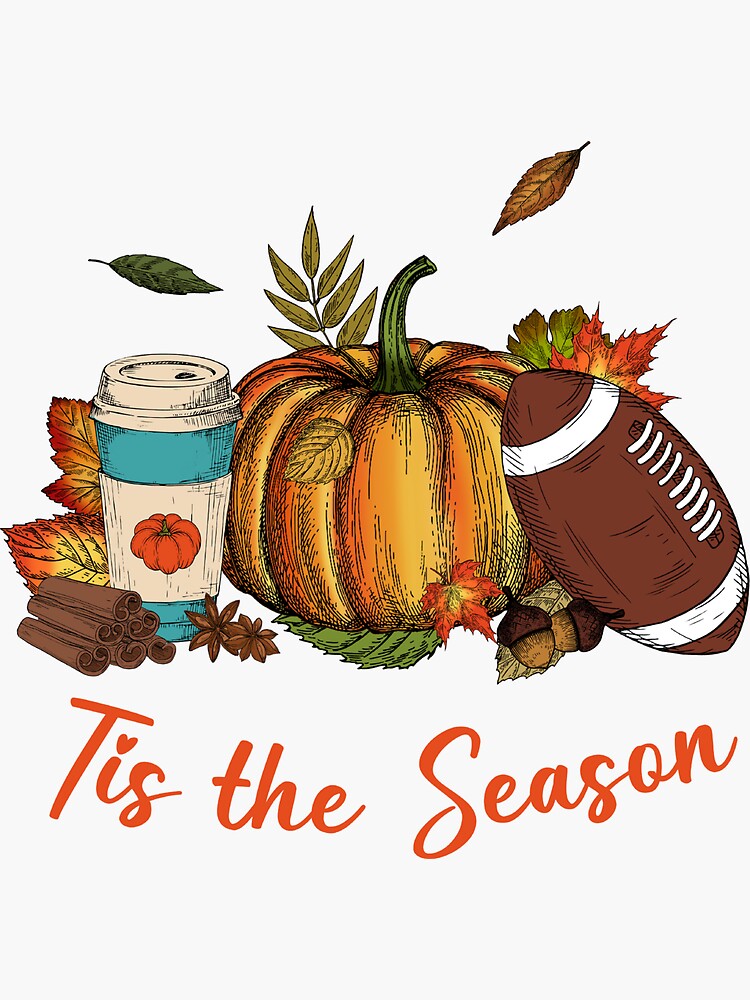 Thanksgiving and Football Wall or Window Decor Decal