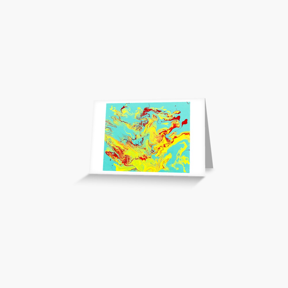 Splashing Down - An Abstract Piece Greeting Card