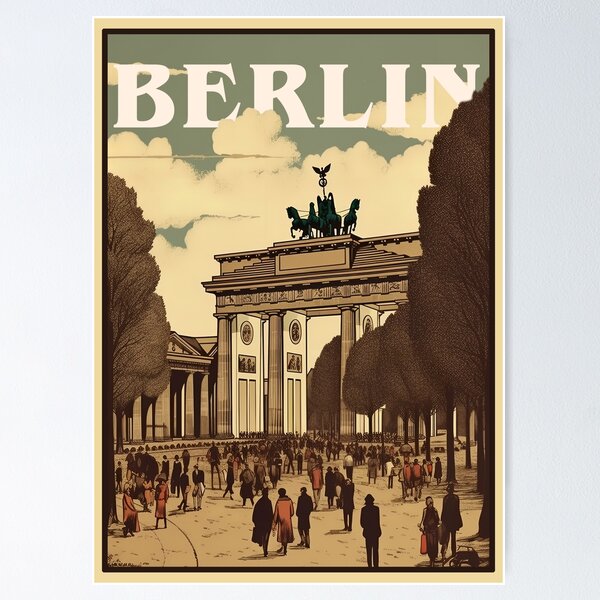 Item preview, Berlin Germany Vintage travel designed and sold by More than Myriad.