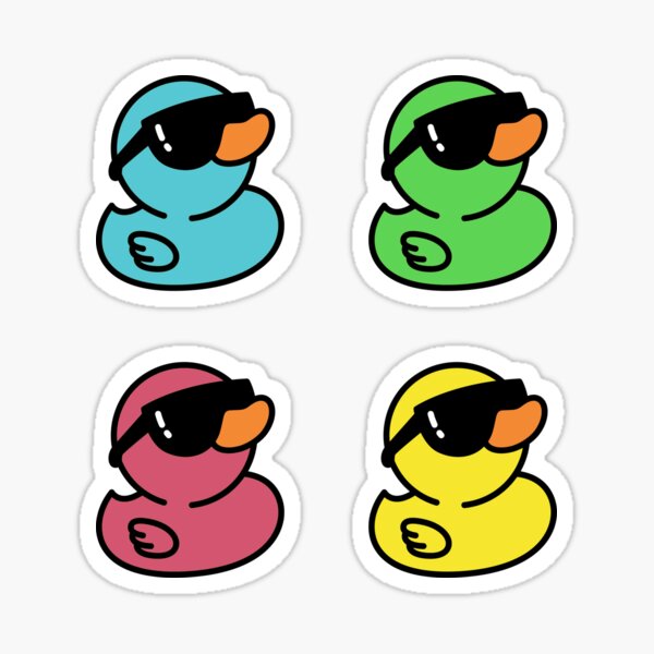 Aperçu de l'œuvre Canard dans l'ensemble de lunettes de soleil créée et vendue par Realizey.