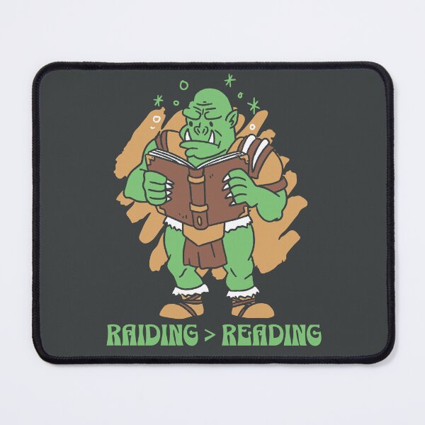 Item preview, Raiding > Reading - Orc's Reading Dilemma. RPG Lover. designed and sold by Zanda-Nerd-Shop.