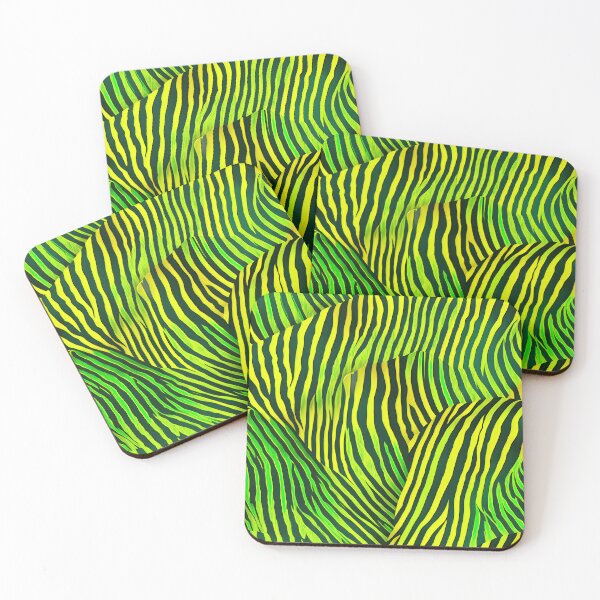 Item preview, Tiger Yellow Sand, Green and Black Print 03 designed and sold by Artekinium.