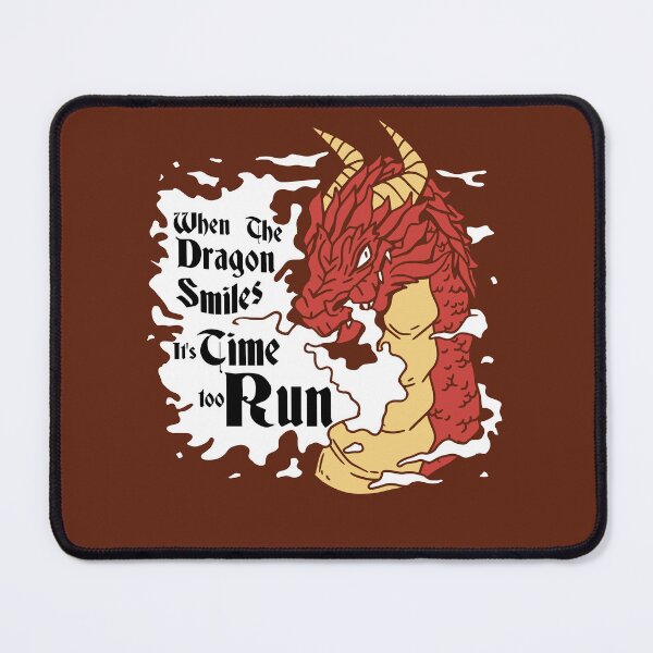 Item preview, When the dragon smiles, it’s time to run. Perfect for adventurer and rpg lover. designed and sold by Zanda-Nerd-Shop.