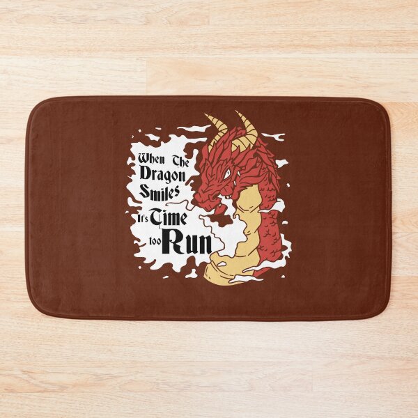 Item preview, When the dragon smiles, it’s time to run. Perfect for adventurer and rpg lover. designed and sold by Zanda-Nerd-Shop.