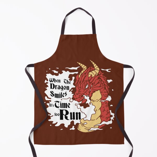 Item preview, When the dragon smiles, it’s time to run. Perfect for adventurer and rpg lover. designed and sold by Zanda-Nerd-Shop.