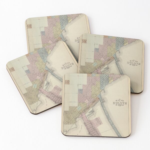Item preview, Vintage Duluth MN Map (1874) designed and sold by BravuraMedia.