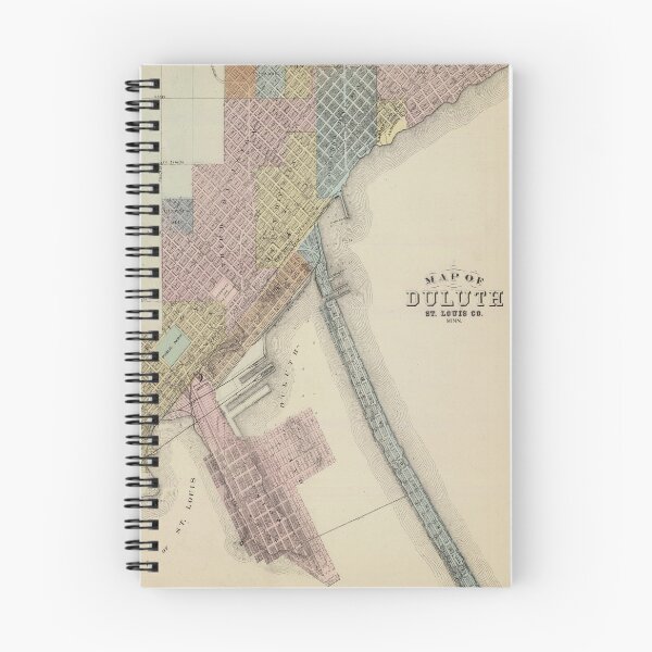 Item preview, Vintage Duluth MN Map (1874) designed and sold by BravuraMedia.