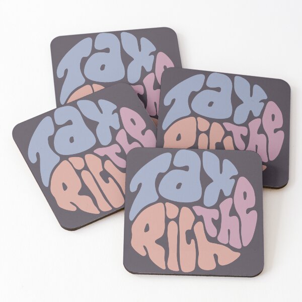 Item preview, Tax The Rich Groovy Word Art designed and sold by Unhinged Heather.