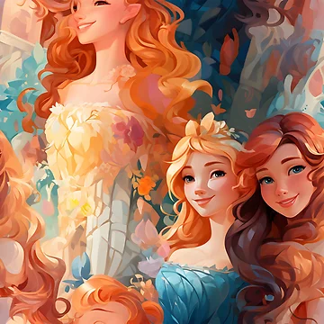 Artwork thumbnail, Princesses Pattern 16 by DigitalPatternx