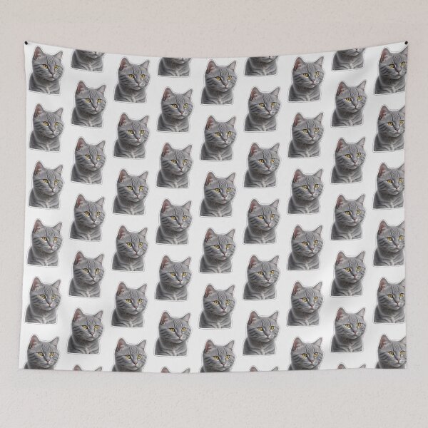Item preview, Gray tabby cat designed and sold by p31designs.