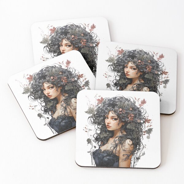 Item preview, Enchanted Dryad Ink Illustration designed and sold by John-NW-Shop.