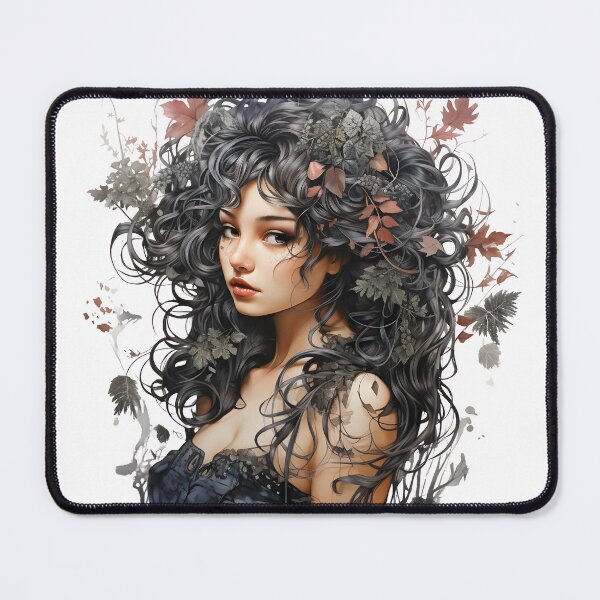 Item preview, Enchanted Dryad Ink Illustration designed and sold by John-NW-Shop.